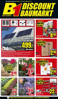 Gartenpflanzen im B1 Discount Baumarkt Prospekt "BESTPREISE DER WOCHE!" mit 8 Seiten (Kiel)