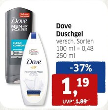 Duschgel von Dove bei BUDNI Duschgel von Dove für 1,19 € bei BUDNI im Prospekt "BUDNI - Dein Drogeriemarkt"