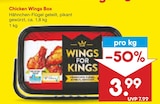 Chicken Wings Box für 3,99 € bei Netto Marken-Discount im Angebot Chicken Wings Box im aktuellen Netto Marken-Discount Prospekt