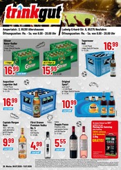 Trinkgut Discounter Prospekt der aktuellen Woche mit 4 Seiten, gültig von 06.07.2026 bis 11.07.2026, in Fahrenzhausen und Umgebung Aktueller Trinkgut Discounter Prospekt in Fahrenzhausen und Umgebung, "Aktuelle Angebote" mit 4 Seiten, 06.07.2026 - 11.07.2026