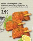 Aktuelle Lachs Angebote bei EDEKA in Bergisch Gladbach Aktuelles Lachs-Zitronengras-Spieß Angebot bei EDEKA in Bergisch Gladbach ab 3,99 €