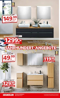 Bad-Spiegelschrank im aktuellen SegmĂĽller Prospekt (Frankfurt (Main)) Bad-Spiegelschrank im SegmĂĽller Prospekt "100 JAHRE SEGMĂśLLER" mit 48 Seiten (Frankfurt (Main))