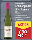 Grauburgunder Rheinhessen QbA im ALDI Nord Prospekt Grauburgunder Rheinhessen QbA von Farbenfroh im aktuellen ALDI Nord Prospekt für 4,29 €