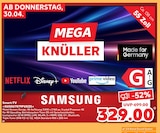 Smart-TV GU55U7079FUXZG Angebote von Samsung bei Kaufland Schweinfurt für 329,00 €