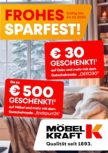 Möbel Kraft Prospekt "FROHES SPARFEST!" mit  Seite (Jena)