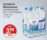 Mineralwasser von Gerolsteiner im aktuellen V-Markt Prospekt für 3,99 €