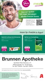 mea - meine apotheke Apotheken Prospekt der aktuellen Woche mit 4 Seiten, gültig von 01.08.2026 bis 31.08.2026, in Essen und Umgebung Aktueller mea - meine apotheke Apotheken Prospekt in Essen und Umgebung, "Unsere August-Angebote" mit 4 Seiten, 01.08.2026 - 31.08.2026