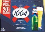 Biere Blonde 5,5° - 1664 en promo chez Super U Athis-Mons à 9,33 €