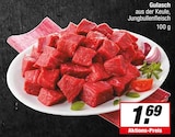 Aktuelles Gulasch aus der Keule, Jungbullenfleisch Angebot bei E center in Münster ab 1,69 €