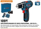 Akku-Bohrschrauber Set Bosch Professional "GSR 12V-15" im Angebot bei OBI in Gotha Akku-Bohrschrauber Set Bosch Professional "GSR 12V-15" Angebote von Bosch bei OBI Gotha für 109,99 €