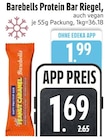 Protein Bar Riegel im EDEKA Prospekt Protein Bar Riegel von Barebells im aktuellen EDEKA Prospekt für 1,69 €
