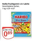 Fruchtgummi Angebote von Haribo bei GLOBUS Speyer für 0,89 €
