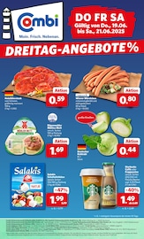 Aktueller combi Prospekt mit Hackfleisch, "DREITAG-ANGEBOTE", Seite 1