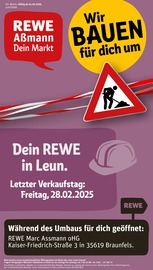 Aktueller REWE Supermarkt Prospekt in Leun und Umgebung, "Dein Markt" mit 32 Seiten, 24.02.2025 - 01.03.2025