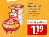 popp Brotaufstrich bei famila Nordost im Uetze Prospekt für 1,19 €