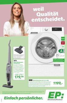 Staubsauger im aktuellen EP: Prospekt (Osnabrück) Staubsauger im EP: Prospekt "weil Qualität entscheidet." mit 6 Seiten (Osnabrück)