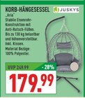 Aktuelles Korb-Hängesessel "Aria" Angebot bei Marktkauf in Dortmund ab 179,99 €