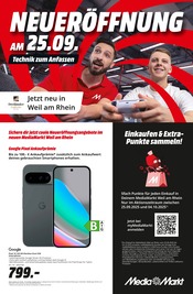 Aktueller MediaMarkt Saturn Elektromärkte Prospekt in Weil am Rhein und Umgebung, "NEUERÖFFNUNG" mit 8 Seiten, 25.09.2025 - 04.10.2025