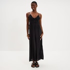 Robe longue buste effet crochet noir femme à La Halle dans La Queue-en-Brie Robe longue buste effet crochet noir femme à La Halle dans La Queue-en-Brie