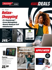 Aktueller MediaMarkt Saturn Prospekt mit Smartphone, "Relax-Shopping", Seite 1