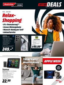 Handy im MediaMarkt Saturn Prospekt "Relax-Shopping" mit 12 Seiten (Mönchengladbach)