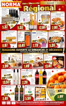 Prospectus Norma à Woippy, "Votre Discounter Régional", 12 pages de promos valables du 17/12/2025 au 23/12/2025