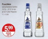 Alkohol Vodka Angebote von Puschkin bei V-Markt Regensburg für 5,99 €