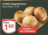 Aktuelles Roggenbrötchen Angebot bei GLOBUS in Krefeld ab 1,60 €