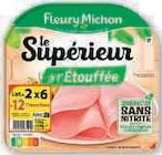 Promo Jambon Supérieur à l'Étouffée Conservation Sans Nitrite à 2,10 € dans le catalogue Super U à Le Port-Marly