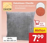 Dekokissen Chenille bei Netto Marken-Discount im Schönfließ Prospekt für 7,99 €