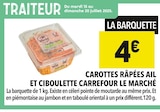 Carottes râpées ail et ciboulette - Carrefour Le Marché en promo chez Supeco Carottes râpées ail et ciboulette - Carrefour Le Marché dans le catalogue Supeco