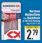 Matjesfilets oder Backfisch Angebote von Nordsee bei EDEKA München für 2,79 €