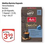 Melitta Barista Kapseln im Angebot bei GLOBUS in Weimar Melitta Barista Kapseln Angebote bei GLOBUS Weimar für 3,99 €