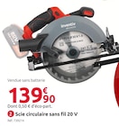 Scie circulaire CSC18BD.9 20 V - inventiv en promo chez Mr. Bricolage Montauban à 139,90 €