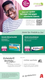 Apotheken Prospekt von mea - meine apotheke in Friedland Aktueller mea - meine apotheke Apotheken Prospekt für Friedland: Unsere Juni-Angebote mit 4} Seiten, 01.06.2026 - 30.06.2026