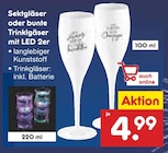 Sektgläser mit LED 2er im Angebot bei Netto Marken-Discount in Düren Sektgläser mit LED 2er Angebote bei Netto Marken-Discount Düren für 4,99 €