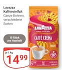Kaffeevielfalt Caffe Crema im Angebot bei GLOBUS in Bruchsal Kaffeevielfalt Caffe Crema Angebote von Lavazza bei GLOBUS Bruchsal für 14,99 €