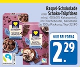 Aktuelles Raspel-Schokolade Angebot bei EDEKA in Ingolstadt ab 2,29 €