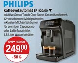 Kaffeevollautomat EP1220/00 im V-Markt Prospekt Kaffeevollautomat EP1220/00 von Philips im aktuellen V-Markt Prospekt für 249,00 €