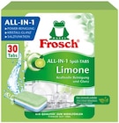 All-in-1 Spül-Tabs Limone im REWE Prospekt All-in-1 Spül-Tabs Limone von Frosch im aktuellen REWE Prospekt für 5,49 €