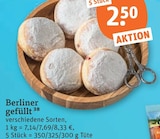 Berliner gefüllt für 2,50 € bei tegut im Angebot Berliner gefüllt im aktuellen tegut Prospekt