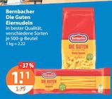 Die Guten Eiernudeln im V-Markt Prospekt Die Guten Eiernudeln von Bernbacher im aktuellen V-Markt Prospekt für 1,11 €
