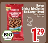 Original Schwäbische Bio Knusper-Brezel von Huober im aktuellen EDEKA Prospekt für 1,29 €