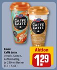 Caffè Latte Cinnamon Roll im Angebot bei REWE in Bamberg Caffè Latte Cinnamon Roll Angebote von Emmi bei REWE Bamberg für 1,29 €