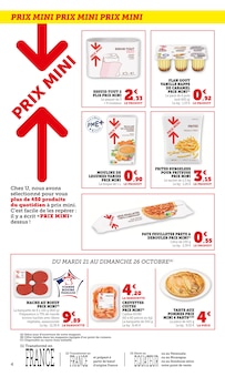 Promotion Viande dans le prospectus U Express, valable du 21/10/2025 au 02/11/2025 Promo Viande dans le catalogue U Express du moment à la page 4