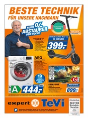 Aktueller expert TeVi Elektromarkt Prospekt in Ergoldsbach und Umgebung, "Top Angebote" mit 12 Seiten, 17.06.2025 - 23.06.2025