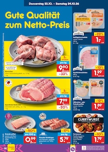 Putenbrust Angebot im Netto Marken-Discount Prospekt, gültig von 12.10.2026 bis 17.10.2026 Putenbrust Angebot im aktuellen Netto Marken-Discount Prospekt auf Seite 52