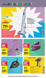 Promos Aspirateur Balai dans le catalogue "L'ÉTÉ À LA PLAGE, LA RENTRÉE À LA PAGE." de Carrefour Aspirateur Balai en promo dans le catalogue Carrefour à la page 50