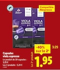 Capsules viola espresso - Bellarom en promo chez Lidl Valence à 1,95 €