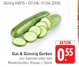 Gurken bei EDEKA im Prospekt "" für 0,55 €